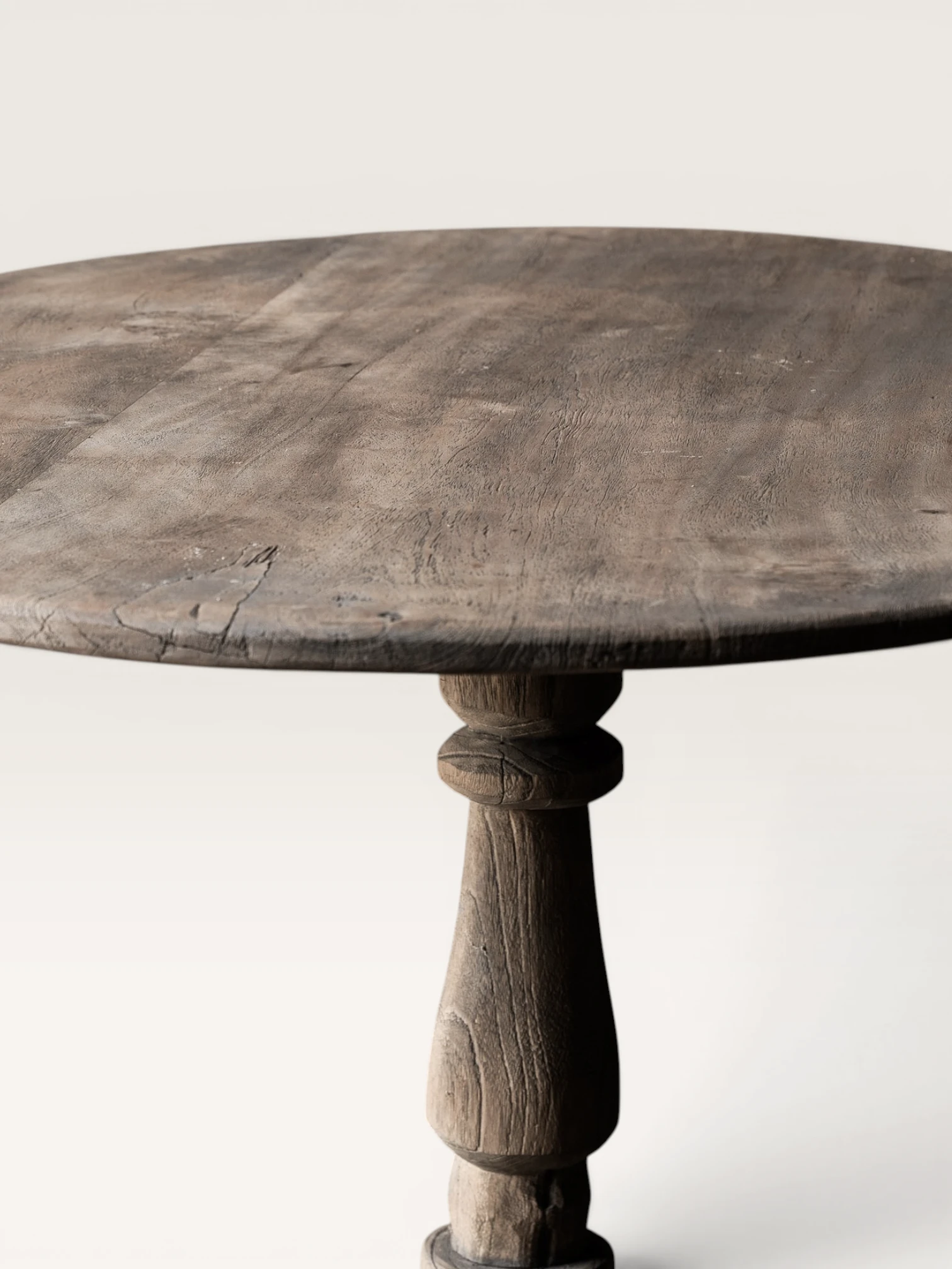 Antique Wine Table with Wooden Dowel Joint-3