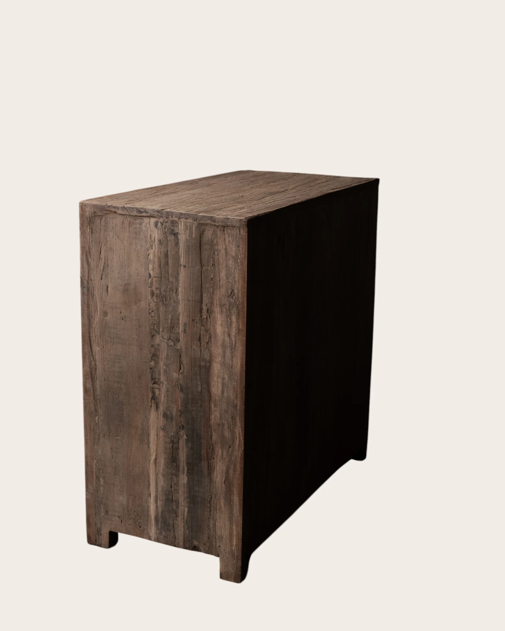 Cardiff Robuster alter Holzschubladenschrank-6