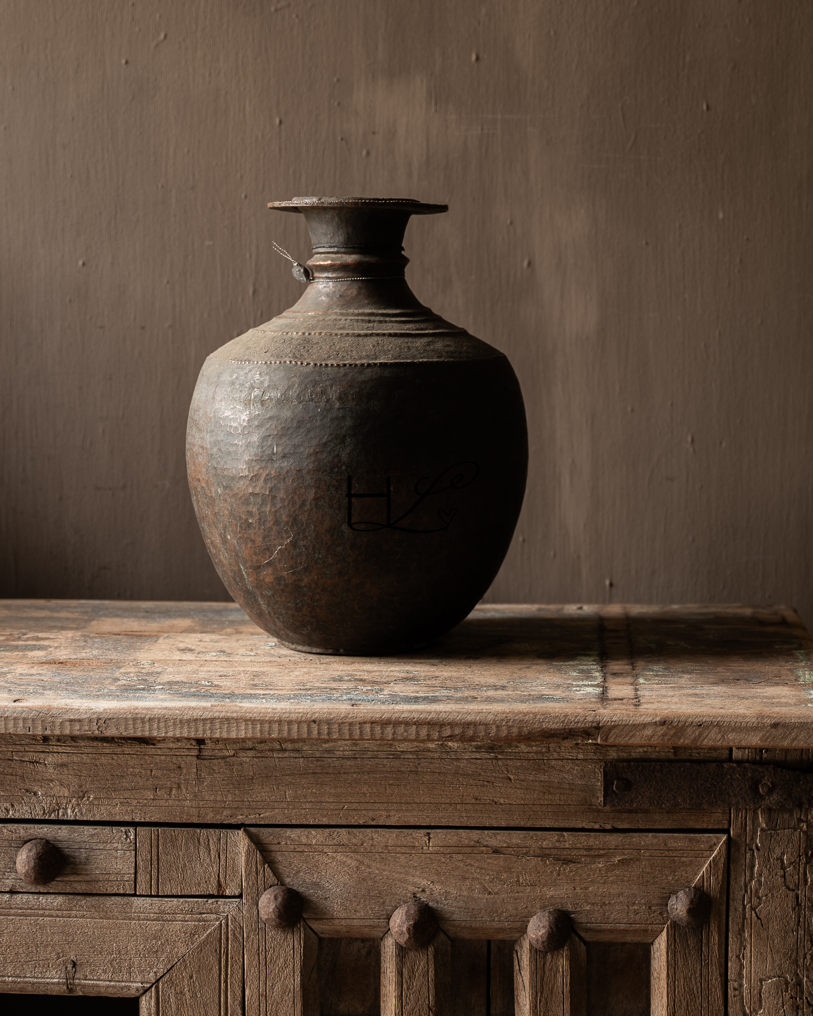 Unique Antique Copper Hoffz Jug-4