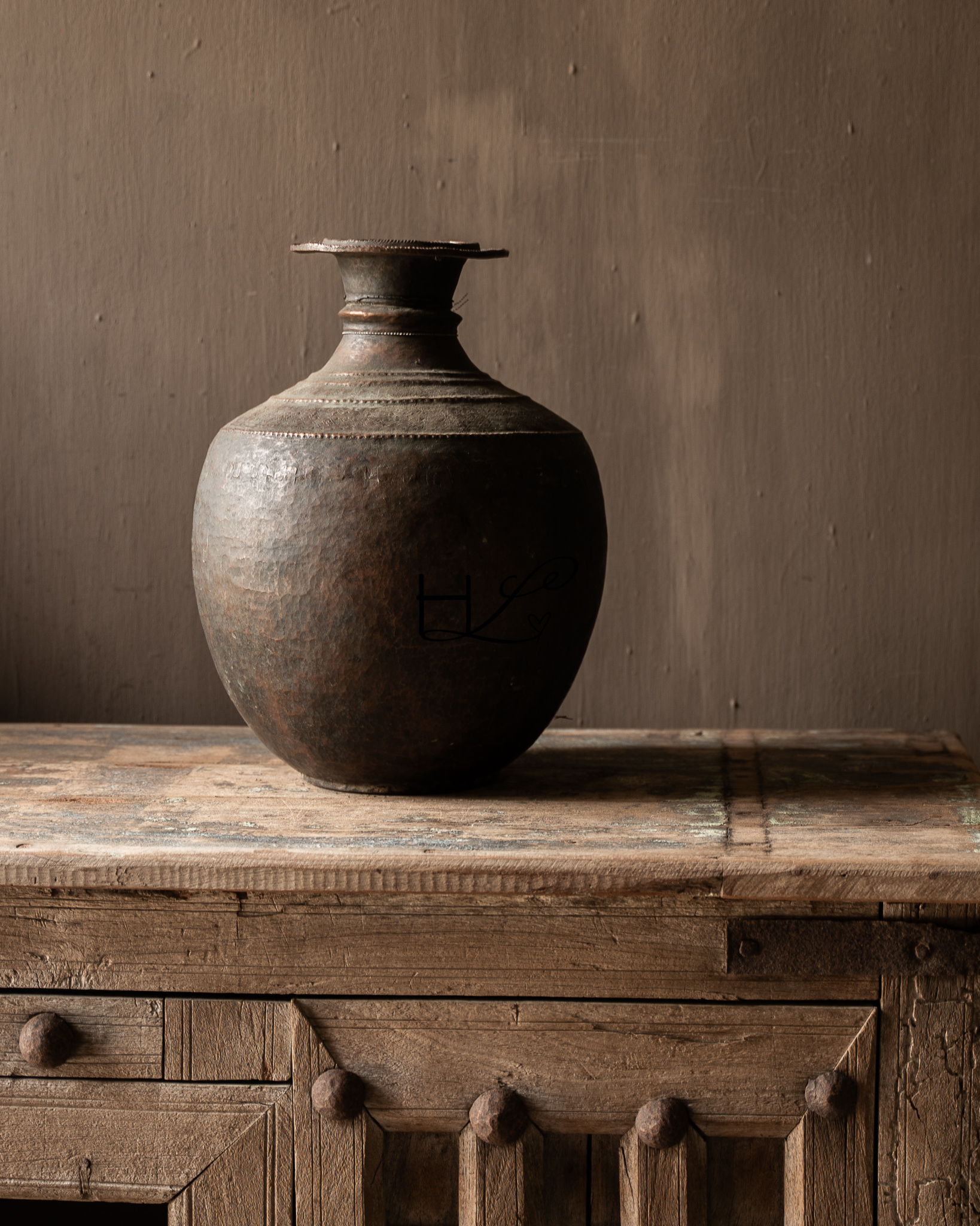 Unique Antique Copper Hoffz Jug-5