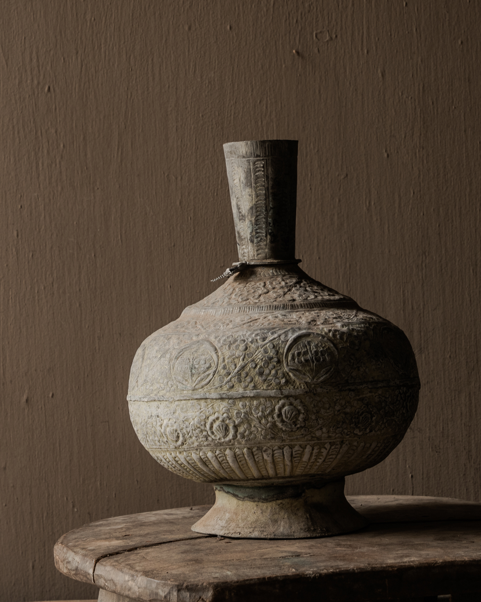 Antique Hoffz jug on foot Ø22 × H30 cm-4