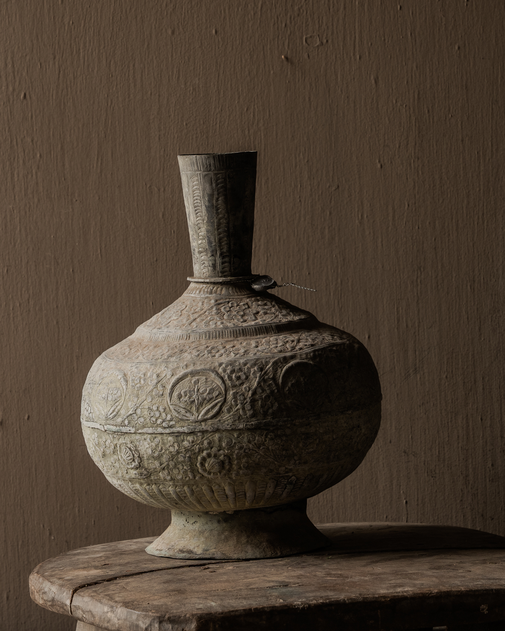 Antique Hoffz jug on foot Ø22 × H30 cm-5