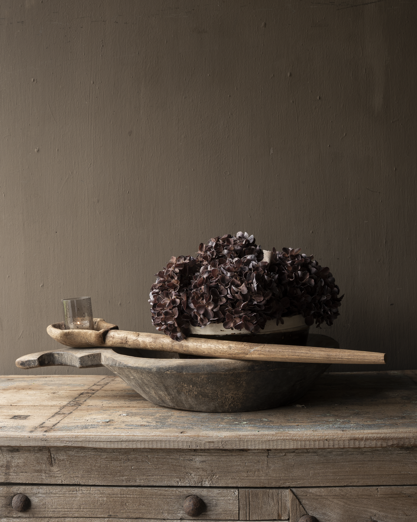 Handgemaakte Papier-maché Schalen & Borden – Bruin-8