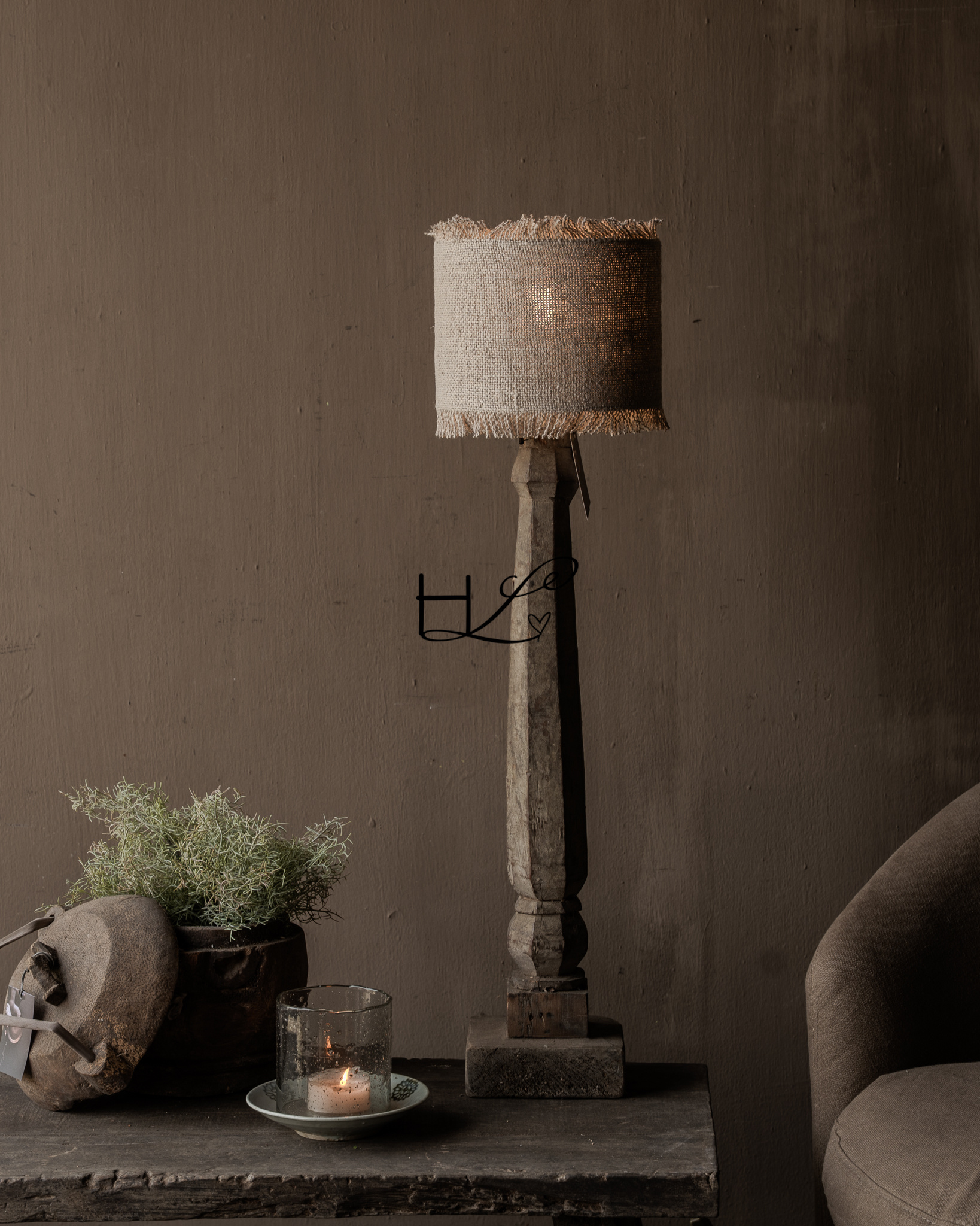 Pure Linen lampshade NOA – 100% linen-2