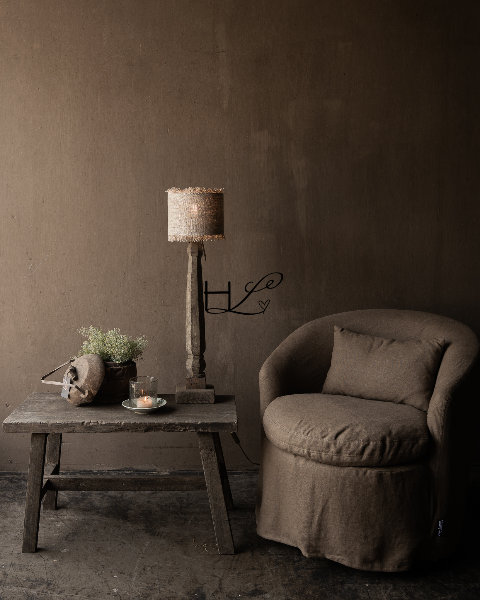 Pure Linen lampshade NOA – 100% linen-4