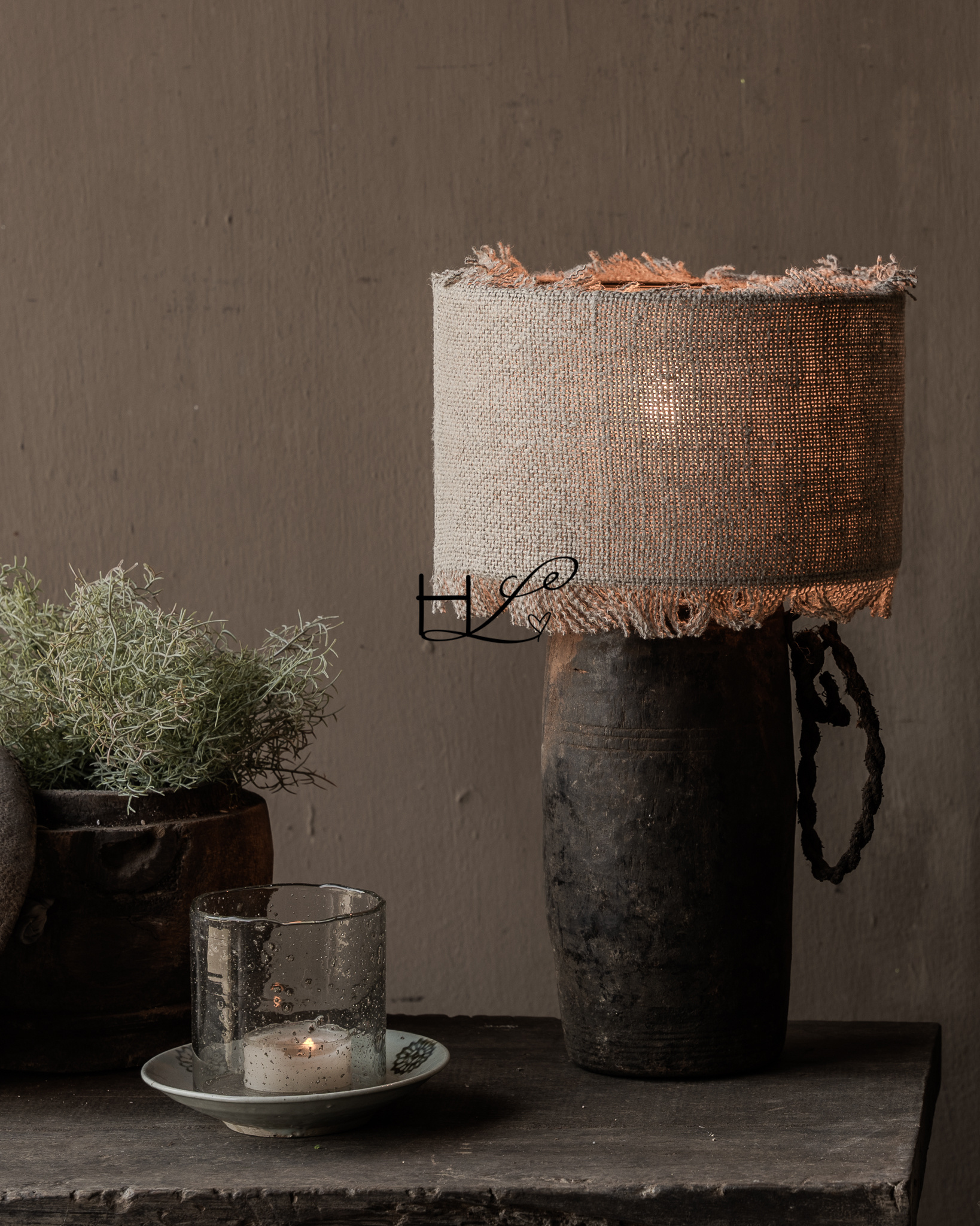 Pure Linen lampshade NOA – 100% linen-1