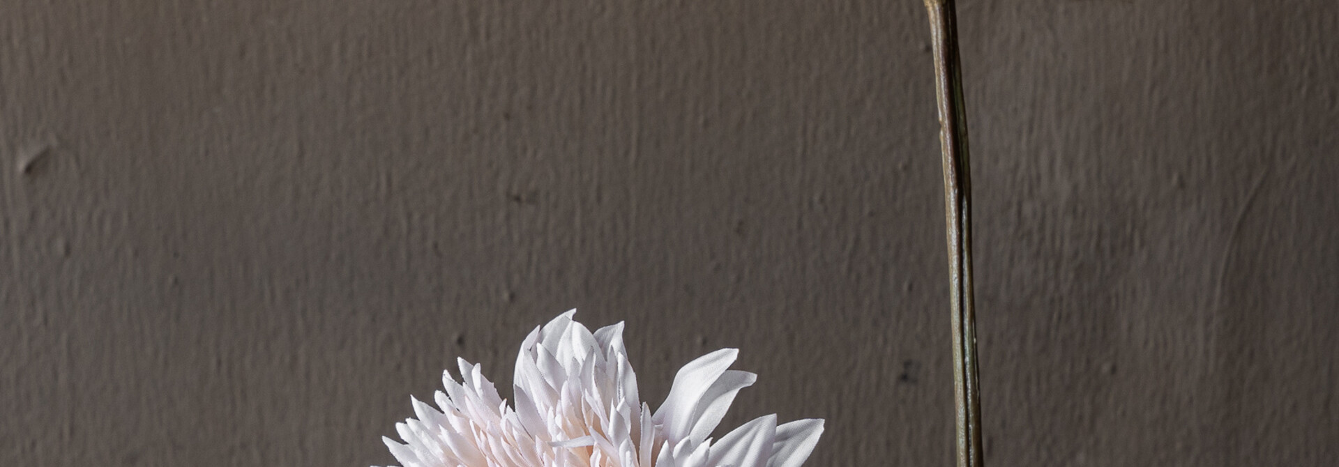 Silk-ka Zonnebloem Steel Crème/Bruin 97 cm | Kunstbloem