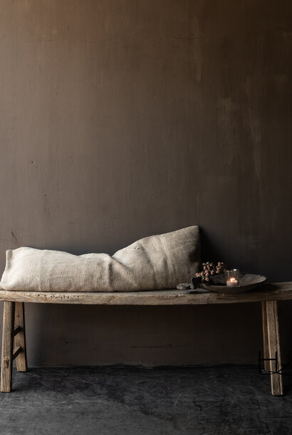 Authentic old wooden bench