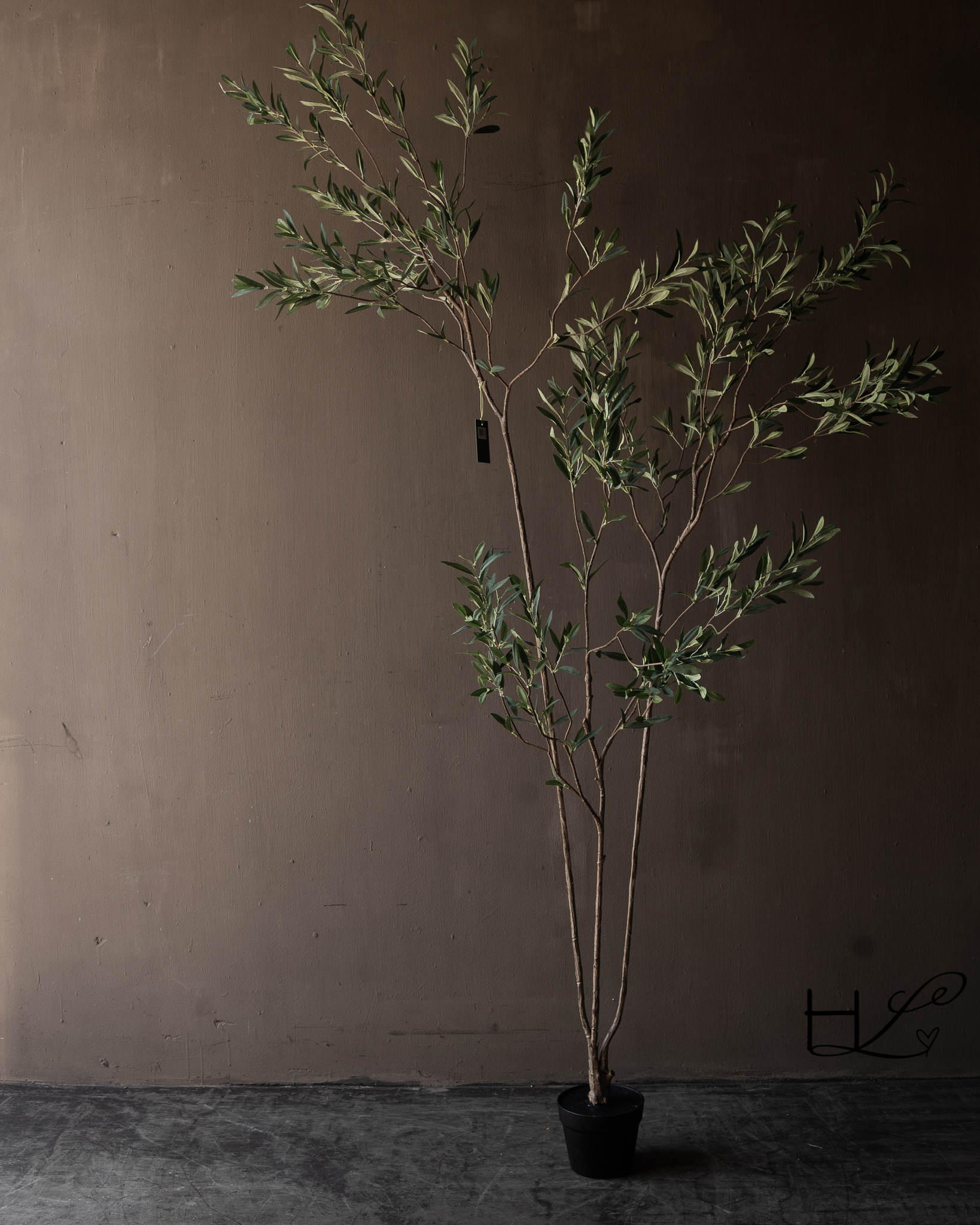 Kunst Olijfboom in Pot Groen Silk-ka-4