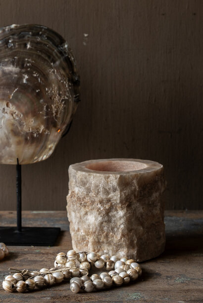 Waxinelichthouder / Vaasje Onyx Rond