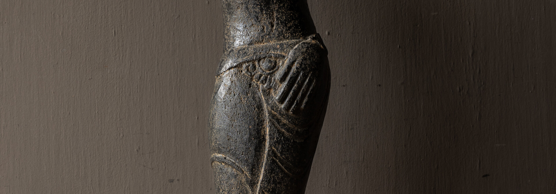 Torso sculpture natural stone
