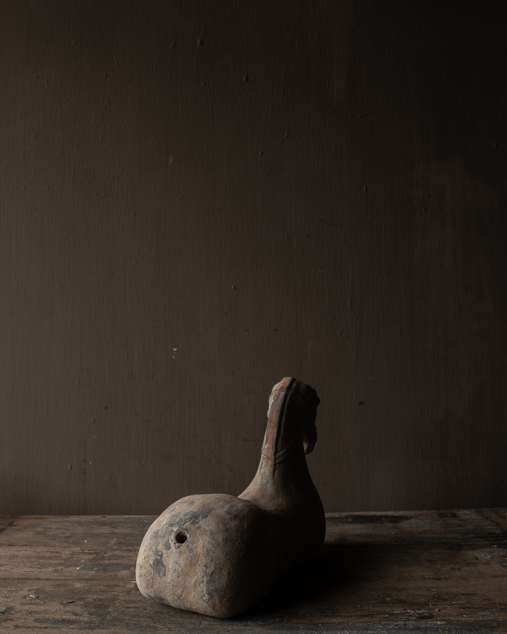 Aardewerk paard Han Style – decoratief terracotta beeld-7