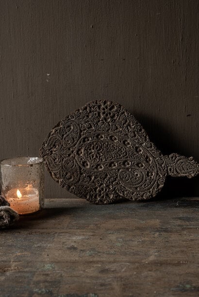 Oud houten Indische batik stempel