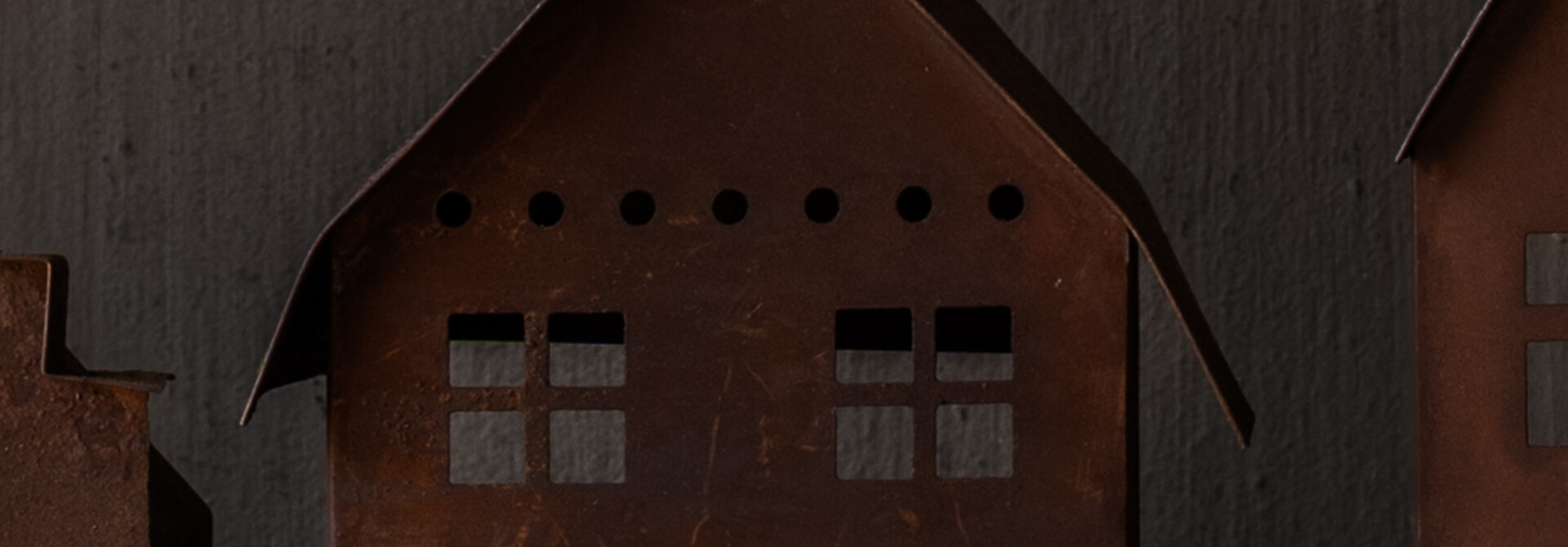 Rusty iron house