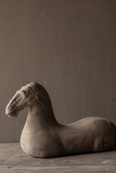 Aardewerk paard Han Style – decoratief terracotta beeld