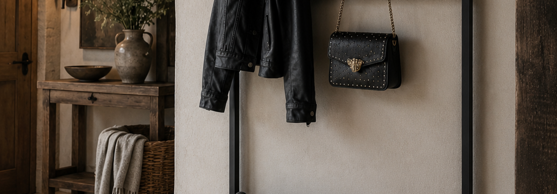Flurmöbel mit Garderobe | Holz & Metall