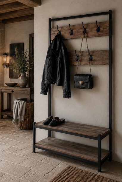 Flurmöbel mit Garderobe | Holz & Metall