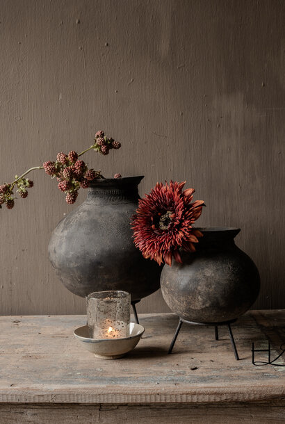 Aardewerk Tuimel Kruikje / Indische kleipot incl