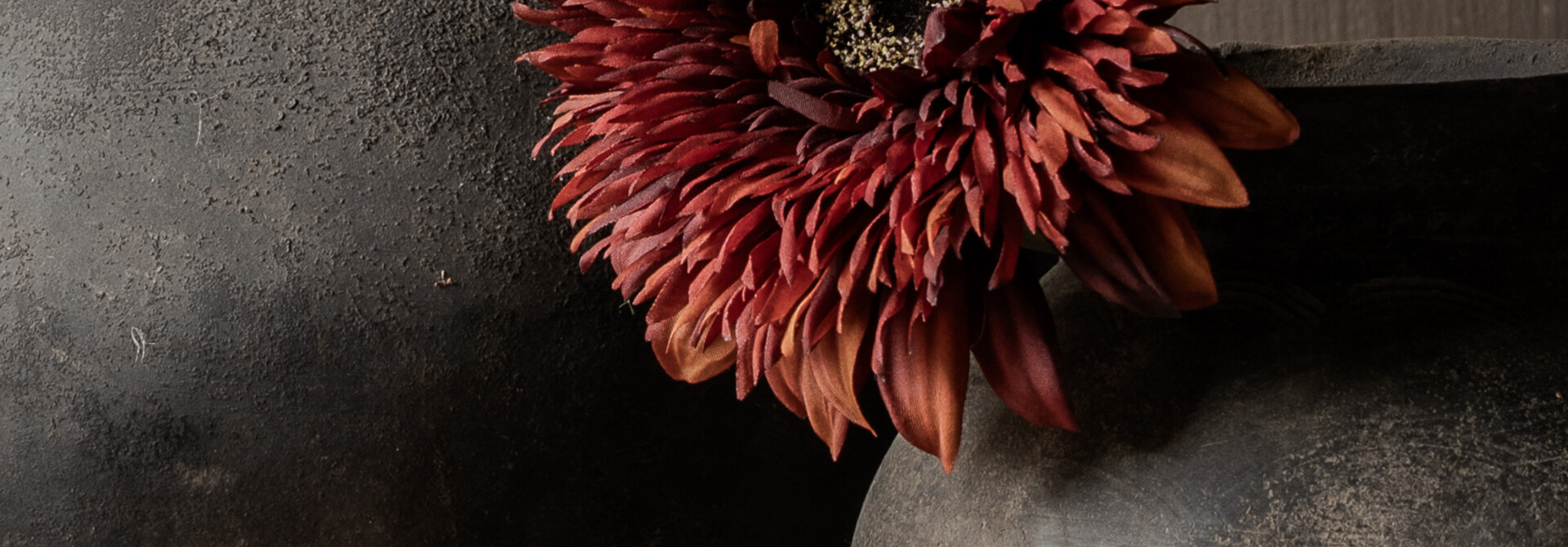 Silk-ka Sunflower Stem Cream/Brown 97 cm | Artificial Flower