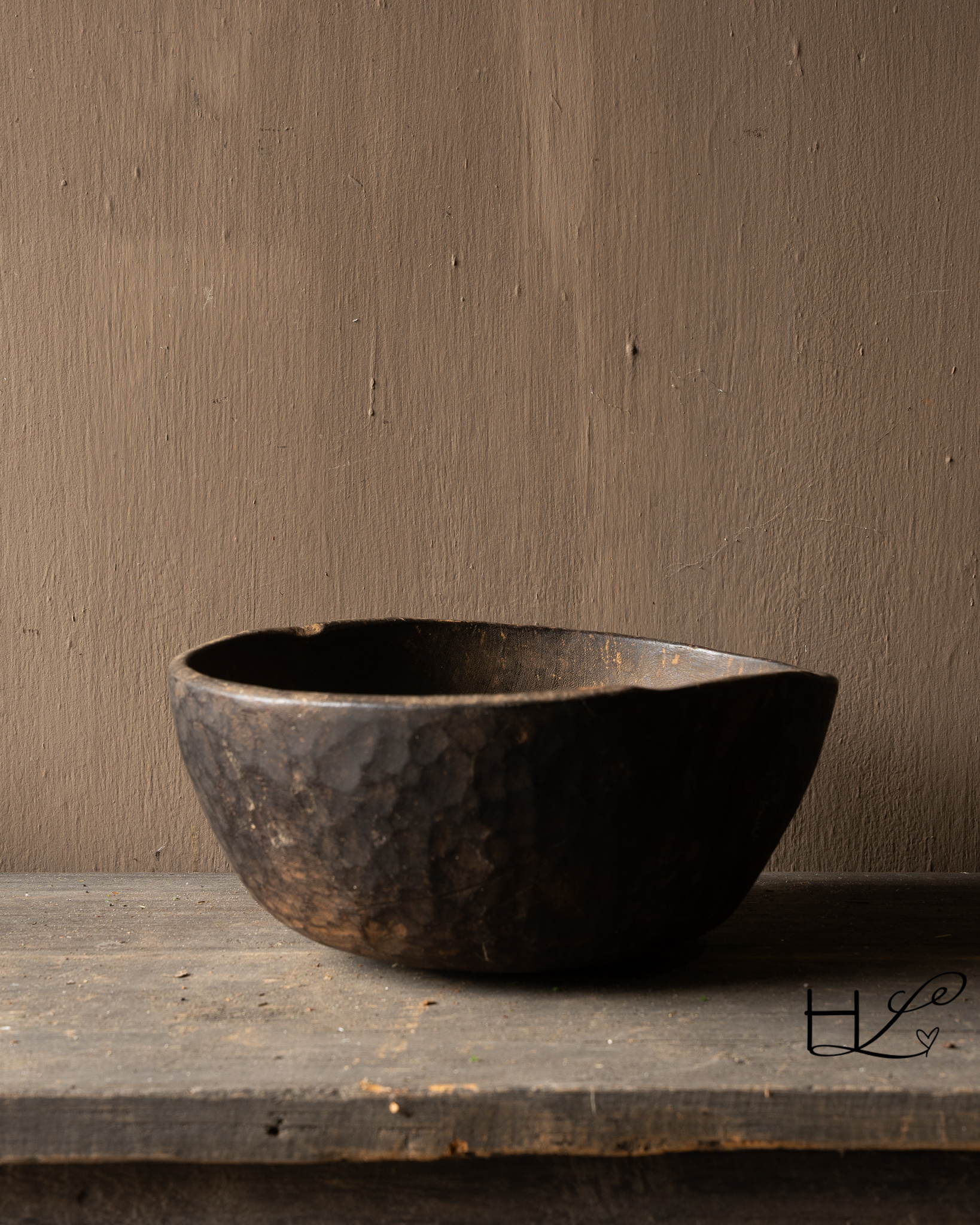 Unieke antieke houten Naga schaal-3