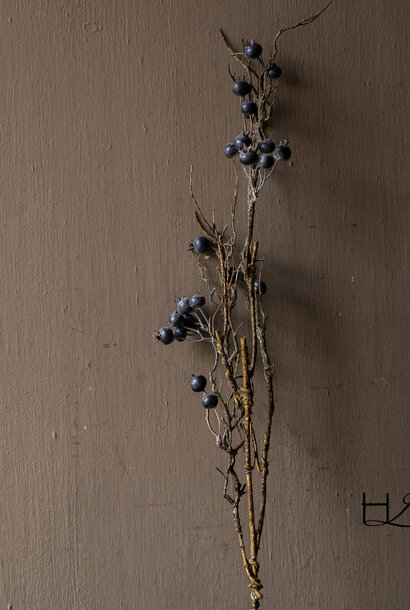 Artificial Berry Branch Blue-Gray – 70 cm