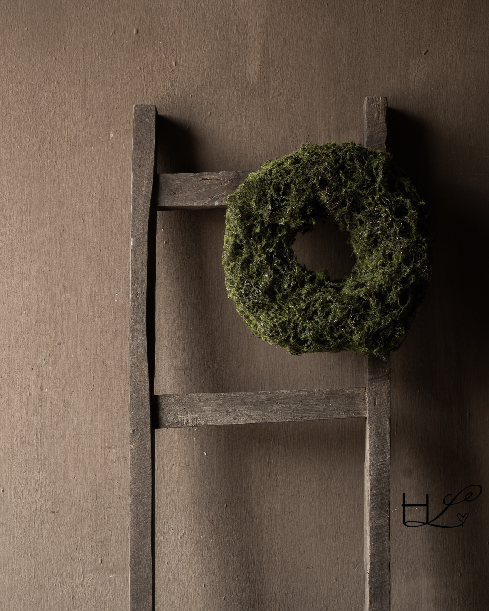 Artificial Moss Wreath-4