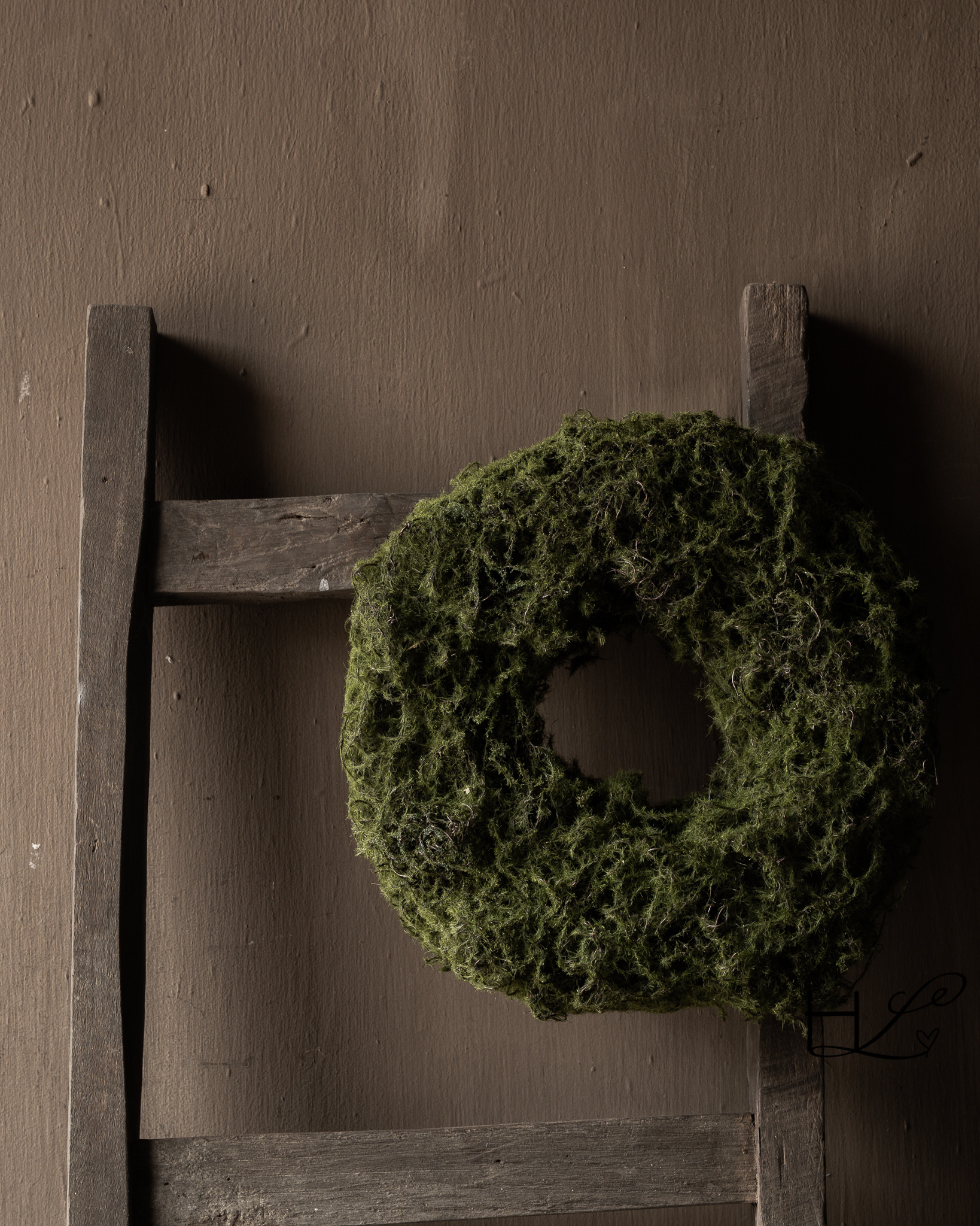 Artificial Moss Wreath-2