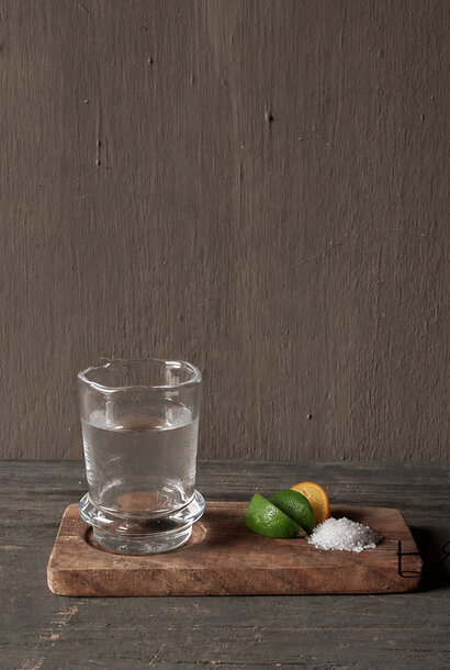 Acacia Wood Serving Board with Coffee Cup Holder