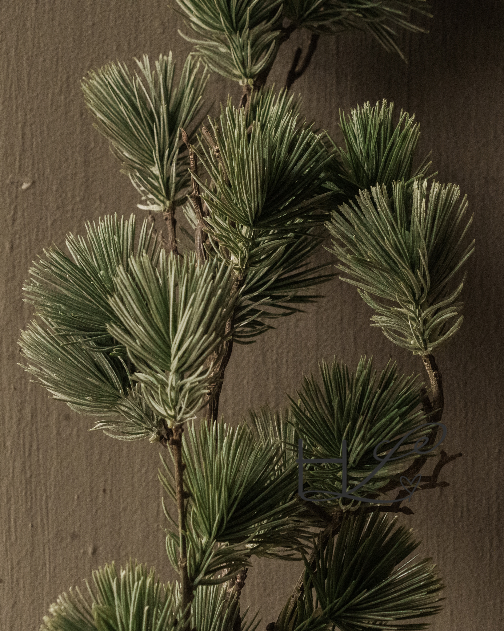 Artificial Larch Branch – green and natural - Copy-3