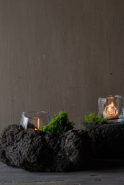 Large lava stone bowl – unique natural product