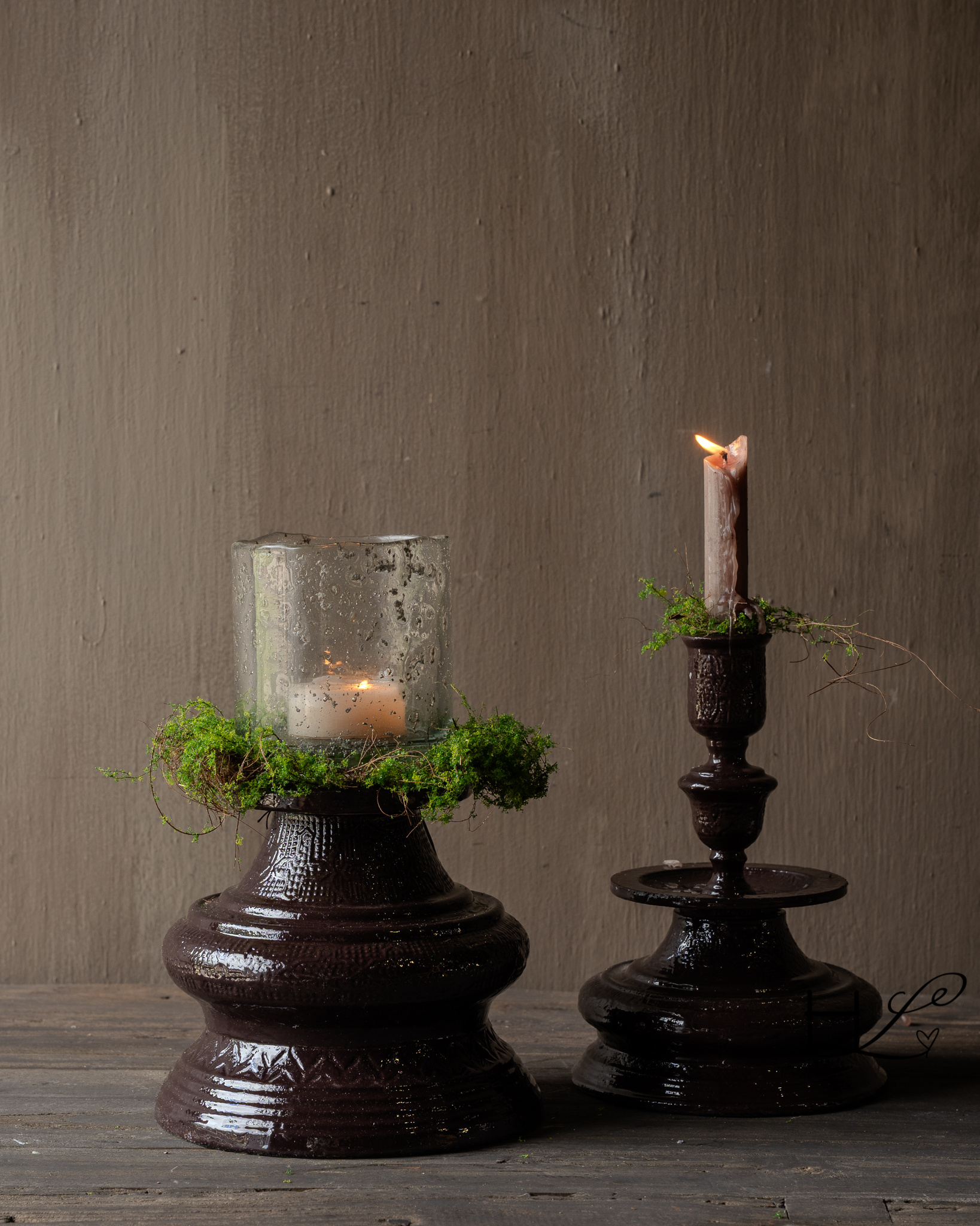 Kerzenhalter aus glasierter Keramik – Isha von Hoffz Interior-3