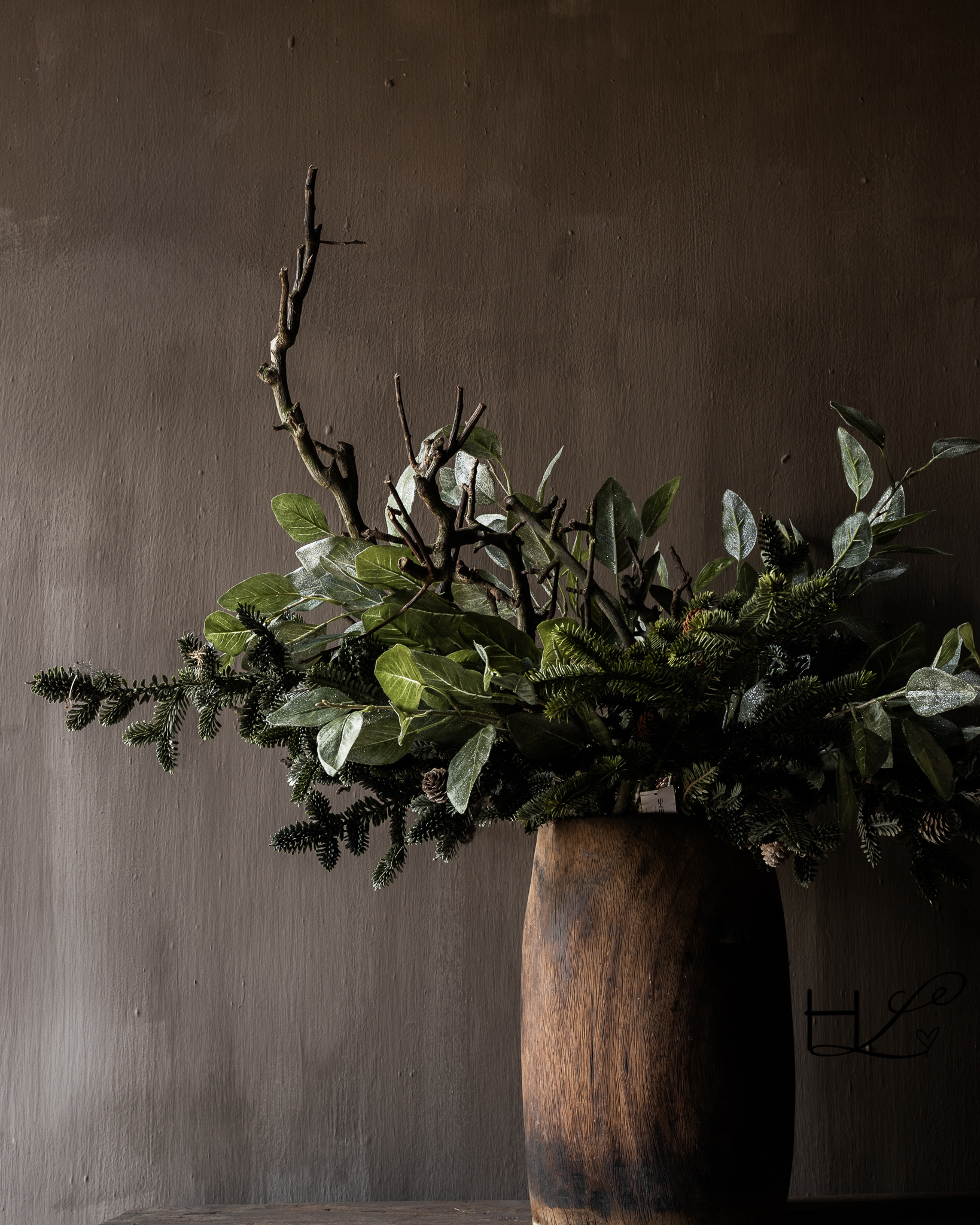 Eucalyptus silver/green 68cm-3
