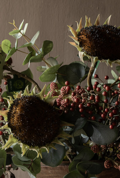 Sonnenblumenstiel braun/grün 60 cm