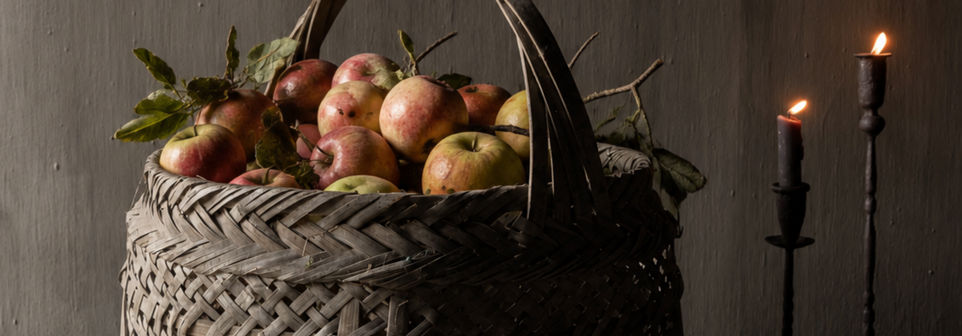 Original old wicker basket
