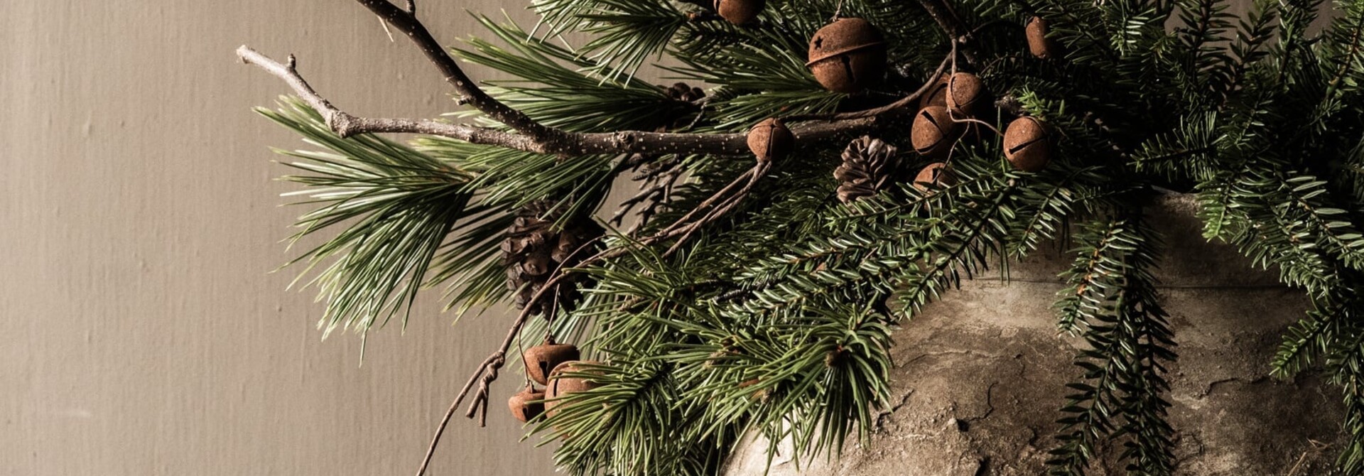 Branch with rusty bells