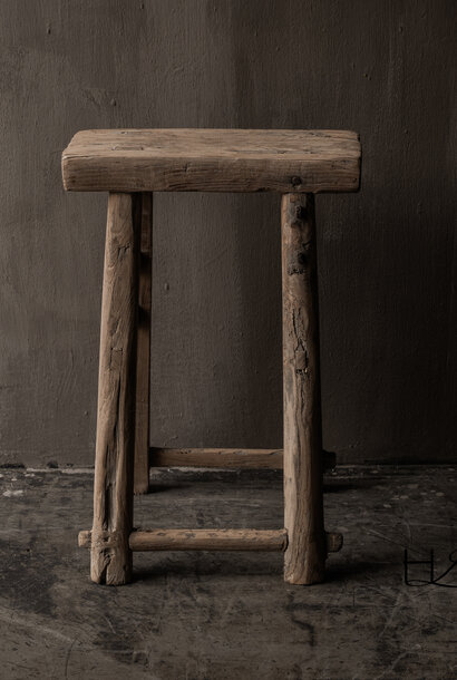 Authentic Elmwood Wooden Stool/Bench