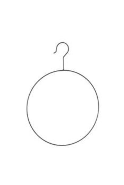 Metal Ring with Hook Black