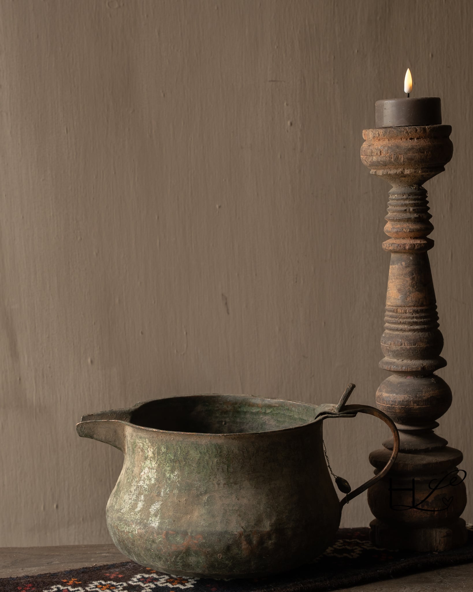 Unique Antique Copper Hoffz Jug-2