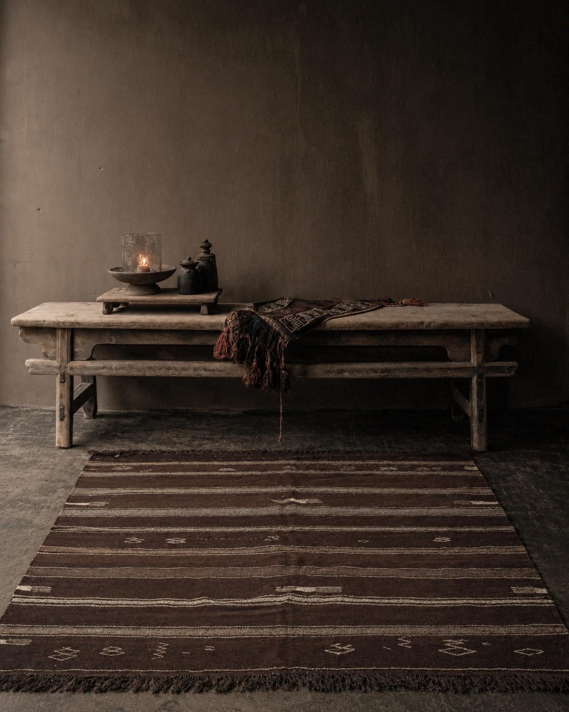 HOFFZ Striped Kilim Rug-3