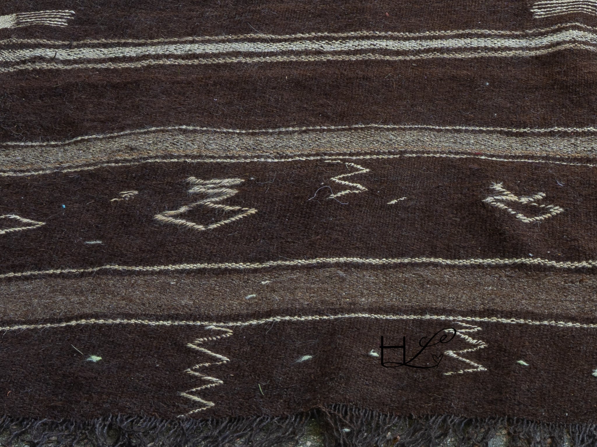 HOFFZ Striped Kilim Rug-4
