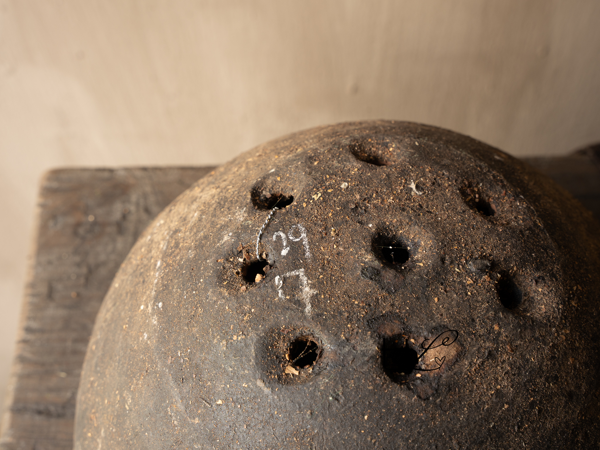 Prachtig Unieke Antieke aardewerk berber pot / berber schaal-5