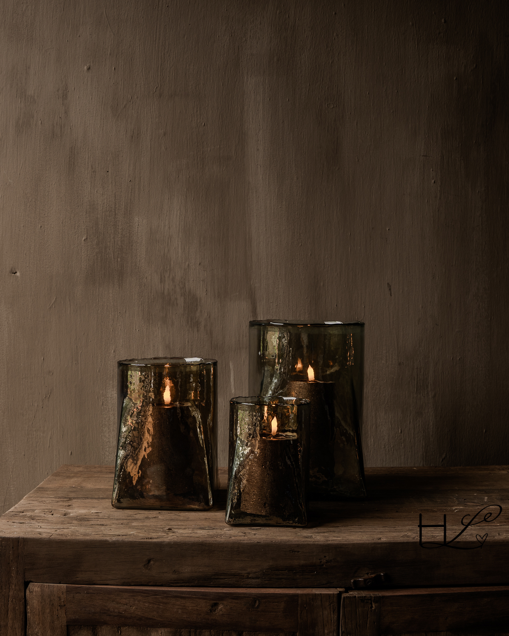 Rechargeable LED candles with 3D flame – set of 3-7