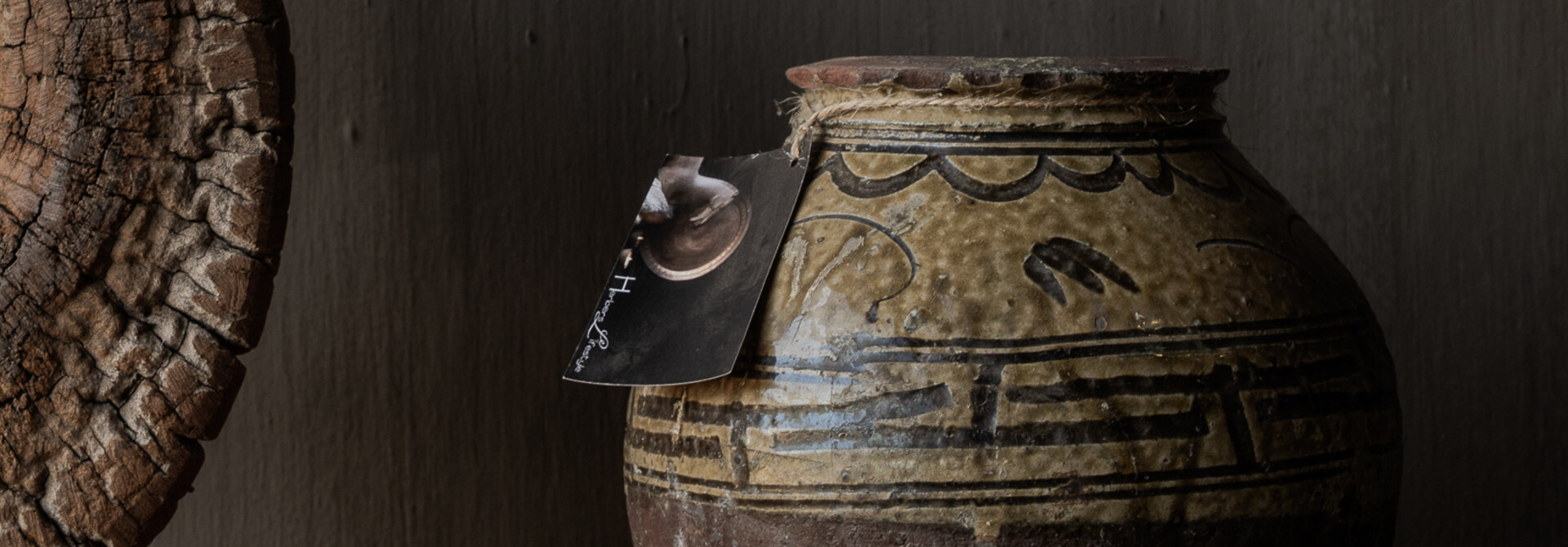 Unique Wabi Sabi Authentic glazed jug
