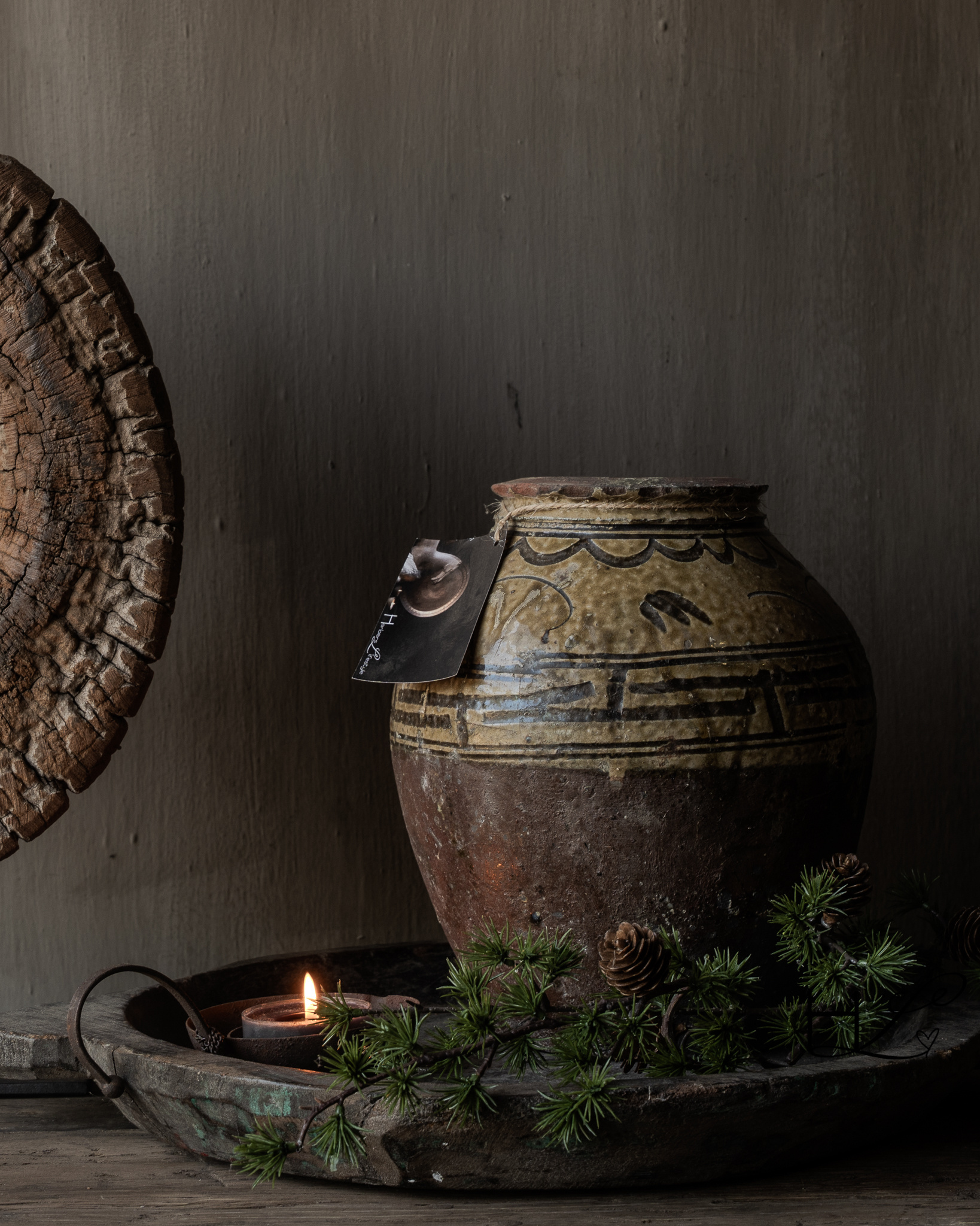 Unique Wabi Sabi Authentic glazed jug-1