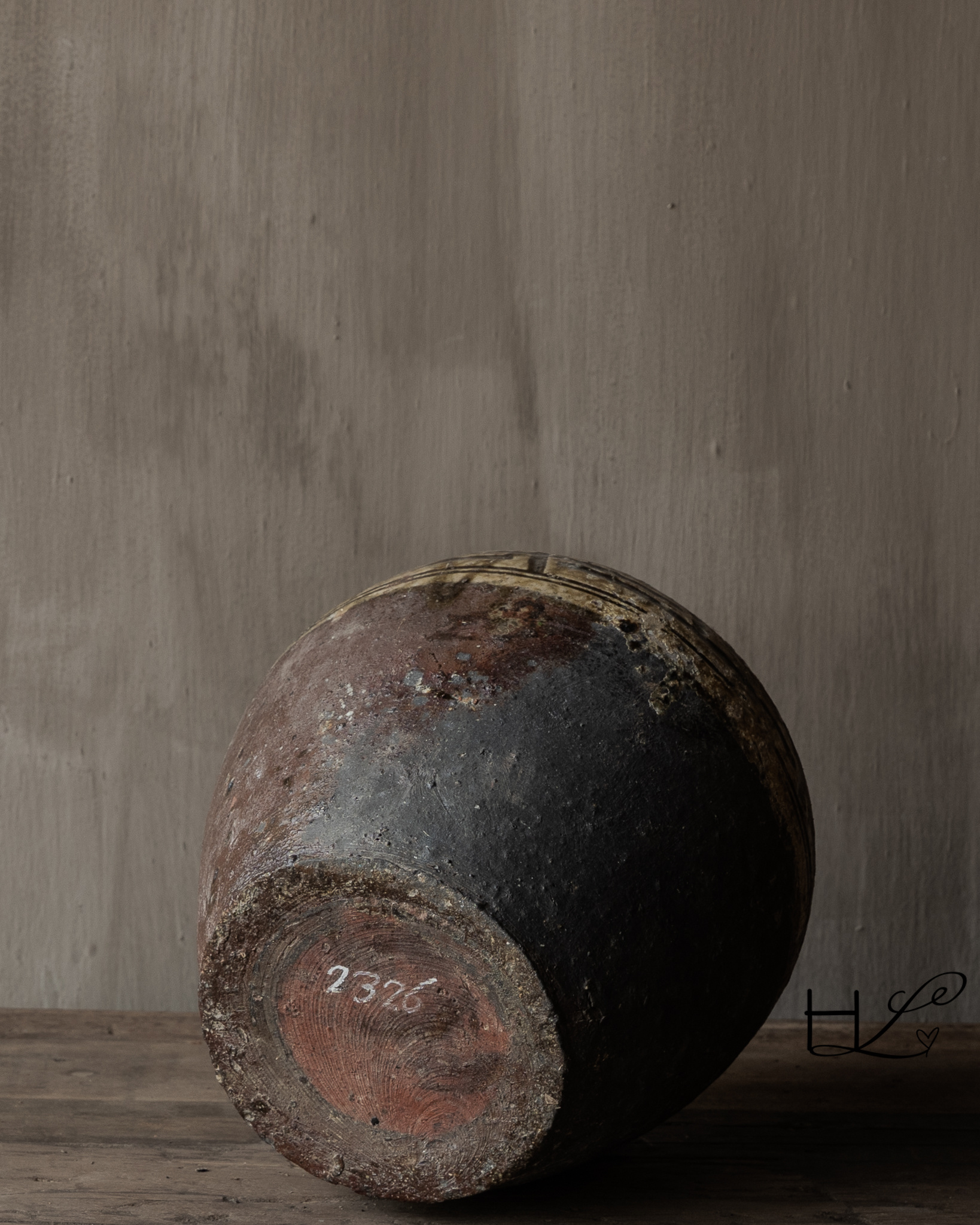 Unique Wabi Sabi Authentic glazed jug-6