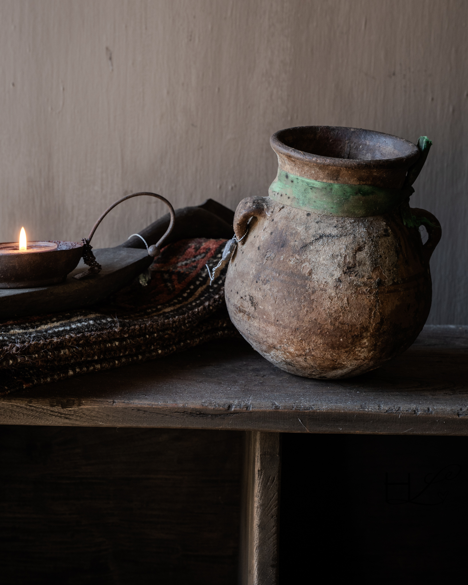 Beautiful Unique Antique earthenware Berber jug-2