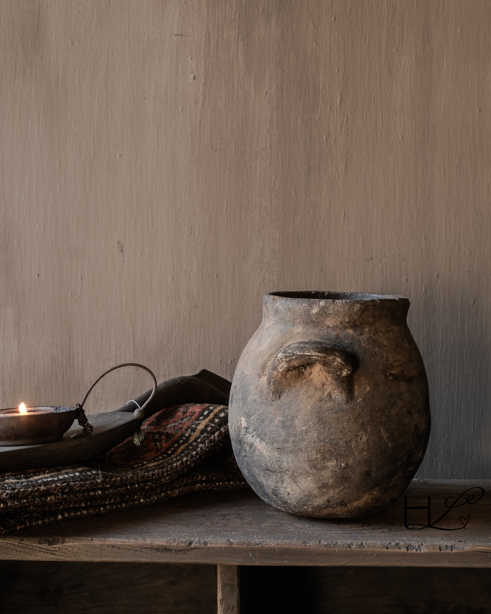 Beautiful Unique Antique earthenware Berber jug-2