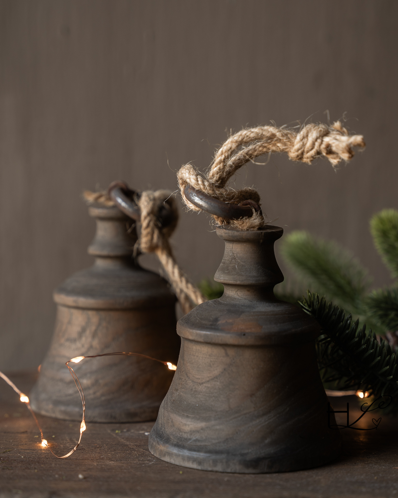 Robuste hölzerne LUKSA-Weihnachtsglocke-2