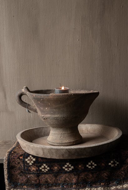 Old Indian Earthenware Pot with Water Reservoir – Hoffz