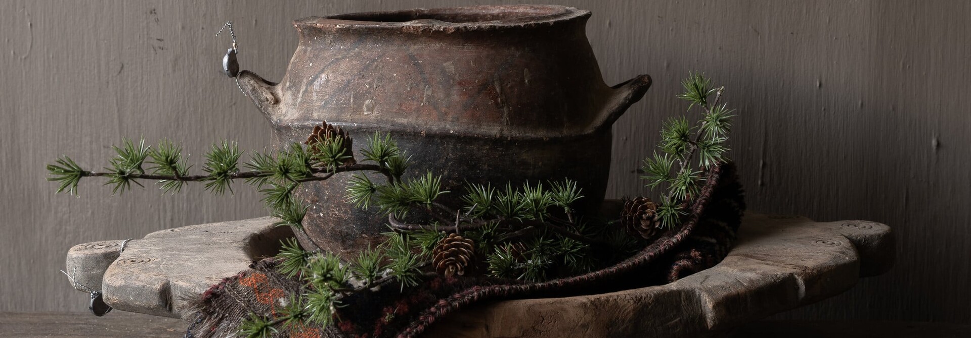 Beautiful Unique Antique earthenware Berber jug